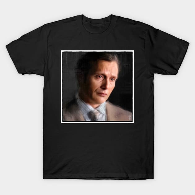 Hannibal Looking Sympathetic Portrait T-Shirt by OrionLodubyal